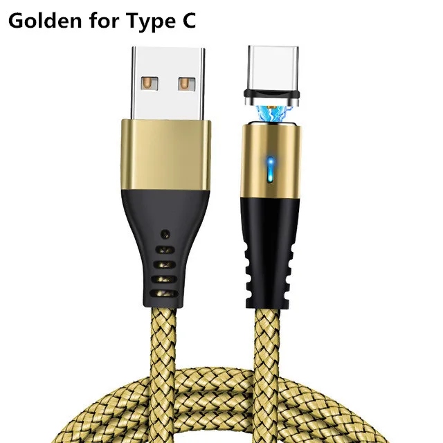 Gold for Type C Vanniso кабель Micro USB Магнитный кабель для iphone Xiaomi Быстрая зарядка 1 м 2 м Мобильный телефон usb Тип C магнит Зарядное устройство USB шнур - Цвет: Gold for Type C