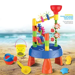 Bac à sable en plein air pour enfants, jouet de Table, seau de sable d'été, roue à eau, jeu éducatif, cadeau d'anniversaire 