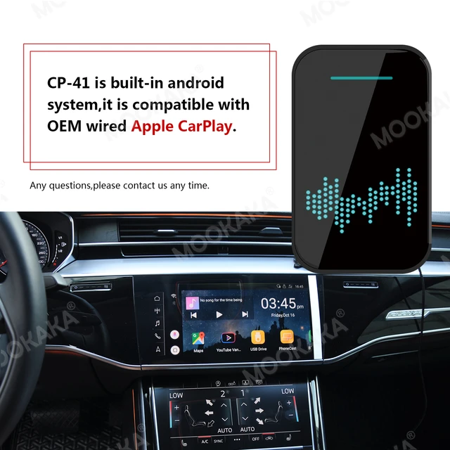 $286 For Apple Carplay AI Box Android System Car Multimedia Player Video 4+32GB Wireless Mirror Link Auto Radio Upgrade Wifi BT