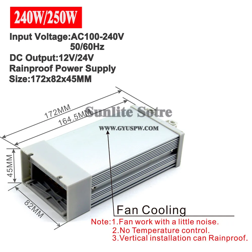 250W