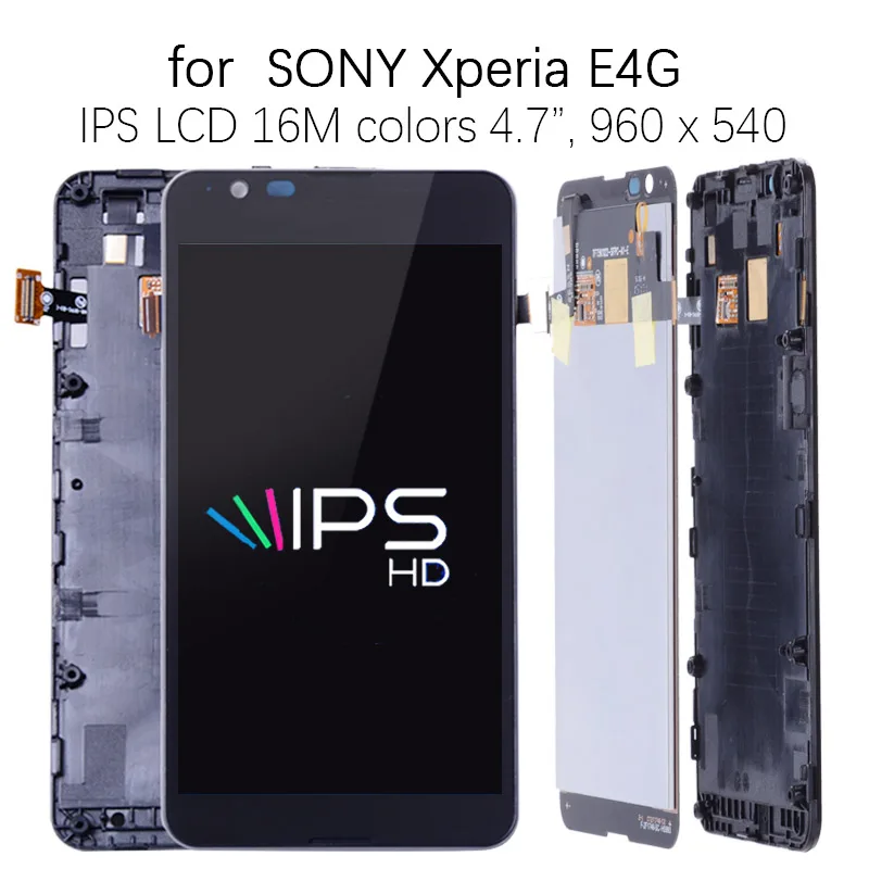 

4.7 '' Display For SONY Xperia E4G LCD Display Touch Screen Digitizer Assembly Replacement E2003 E2033