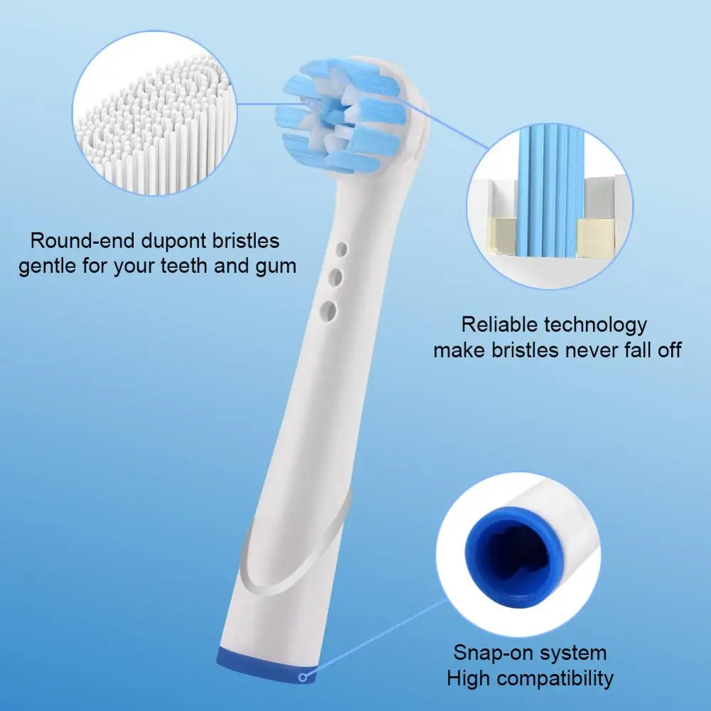 8 шт. сменные насадки для зубных щеток Oral B Braun головки Vitality Precision Clean/Trizone мягкая
