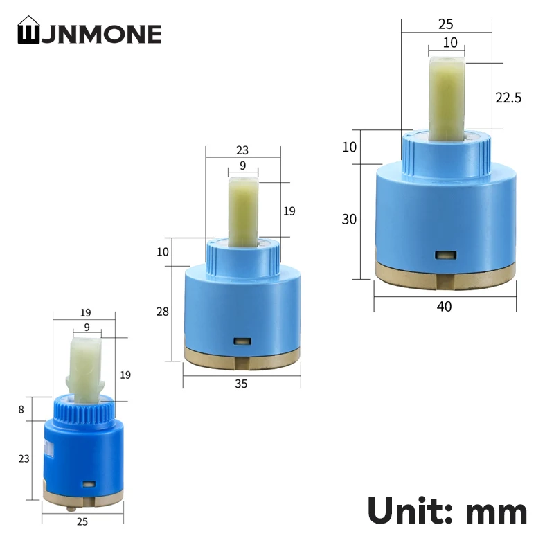 Faucet Valve Core Standard Ceramic Cartridge Replacement Parts for Faucet Valve Shower Core Water Mixer Splitter