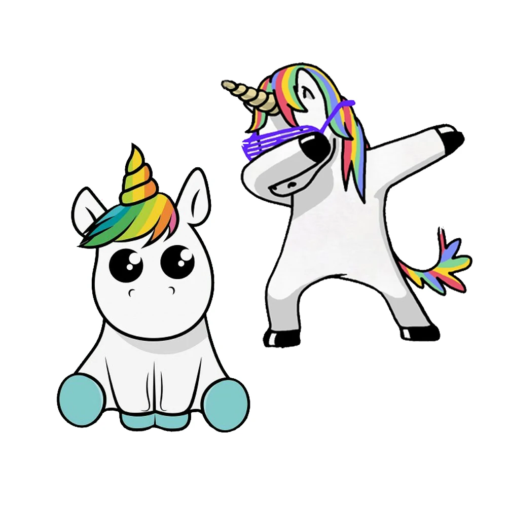 

Cartoon Lovely Unicorn Car Stickers and Decals Bumper Window Laptop Motorcycle Cover Scratches Decals Accessories PVC13*12cm