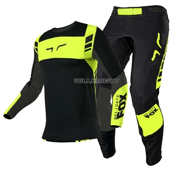

2021 Delicate Fox Flexair Mach Suit Motocross Motorbike Racing Gear Set Motorcycle Mountain Bicycle Offroad Kits