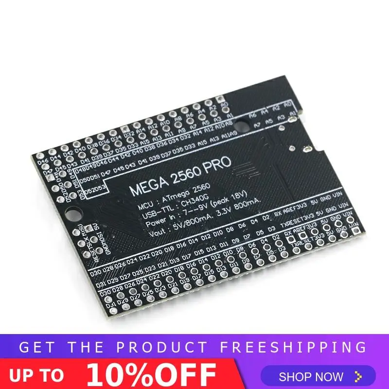 Mega 2560 PRO MINI 5V(встраивание) CH340G ATmega2560-16AU с наконечниками, совместимыми с arduino Mega 2560