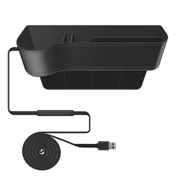 

Hot Sale Wireless Car Charger Seat Slit Crevice Storage Charging Station Box for Vehicle