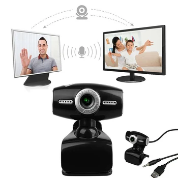 

USB 2.0 Gaming Chatting Web Camera Video Calling Desktop Computer Conference Universal Full HD PC Laptop With Microphone