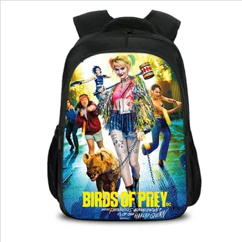 

2020 new Birds of Prey 2 cosplay Harley Quinn A variety of styles adult child school bag backpack 3D printing big space backpack