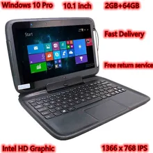 10.1 Inch 3E Windows 10 Tablet PC Keyboard Docking with Battery Quad Core 2GB RAM 64GB ROM 1366*768 IPS Capacitive Stylus