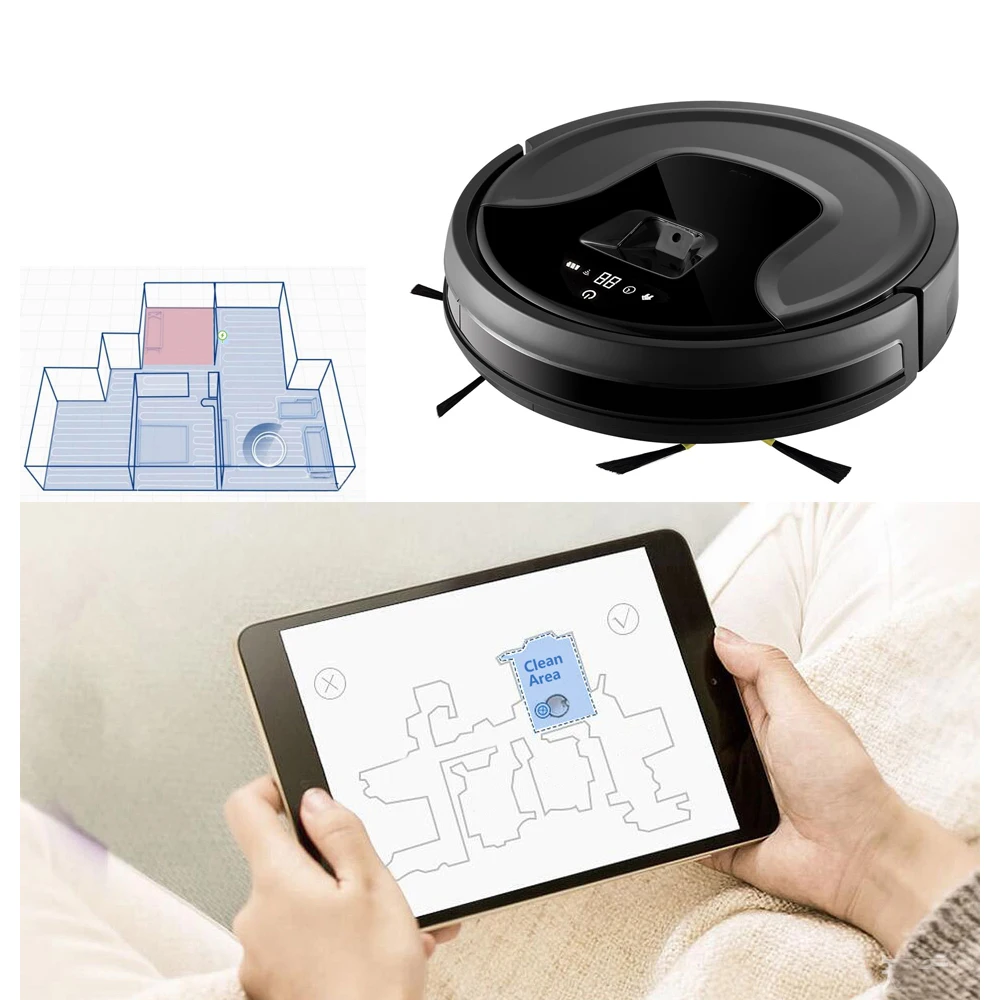 Newest Camera Visual+Gyroscope Navigation Robot Vacuum Cleaner