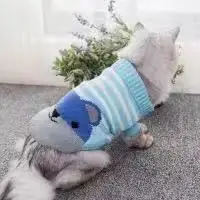 Одежда для кошек, осенняя одежда, украшение ангела, мульти стиль, одежда для кошек, анти-шерсть, мульти размер, две ноги, одежда для домашних животных - Цвет: Blue Bear