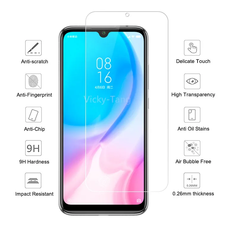 Защитная пленка для Xiaomi Redmi Note 8pro закаленное стекло galss Ksiomi rdmi 7 8 pro экрана 7pro