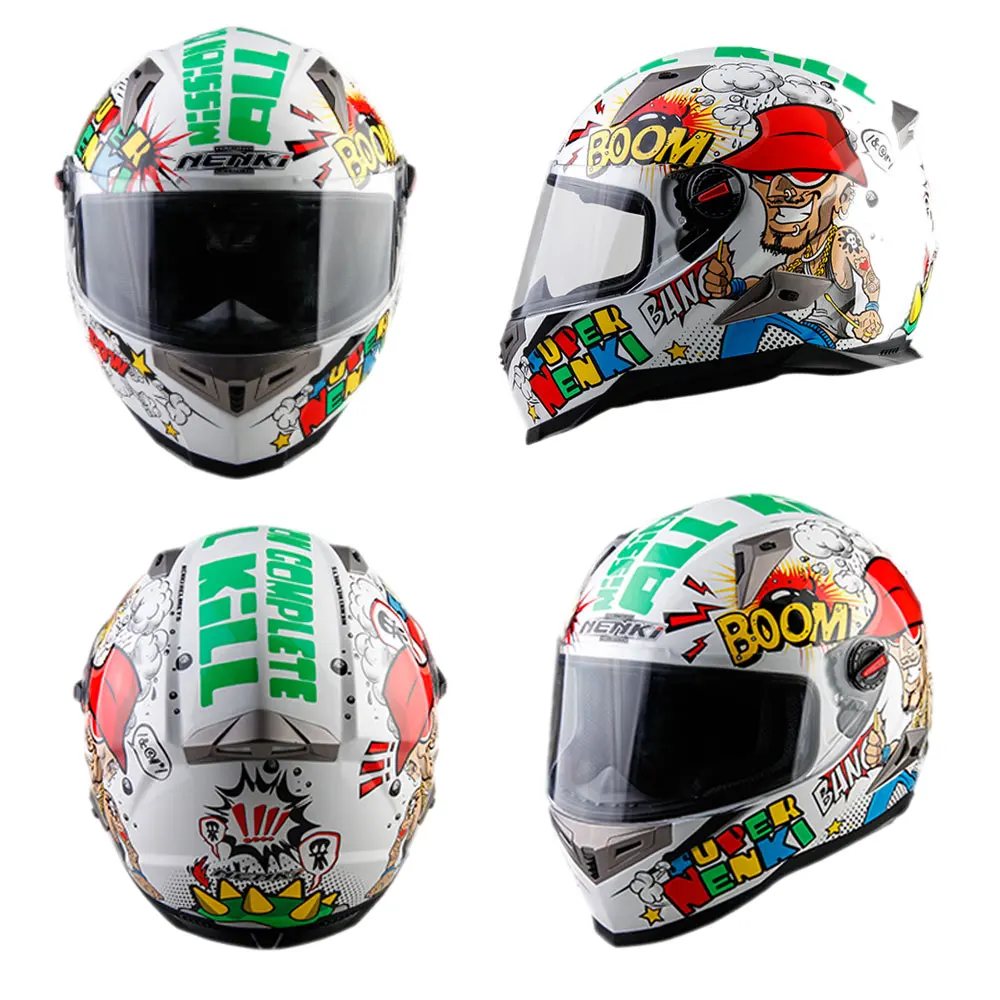 NENKI Motorcycle Helmet Men Full Face Helmet Moto Riding ABS Material Motocross Helmet Motorbike ECE Certification Casco Moto #