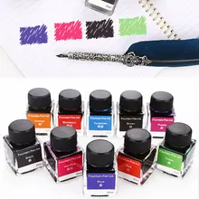 Перьевая ручка чернила 10 красочных чернил 25 мл неуглеродистые чернила граффити Рисование канцелярские принадлежности для студентов Творческие Школьные принадлежности