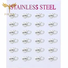 Серьги-гвоздики из нержавеющей стали высокого качества, романтические серьги для влюбленных девушек и женщин, свадебные ювелирные украшения, аксессуары