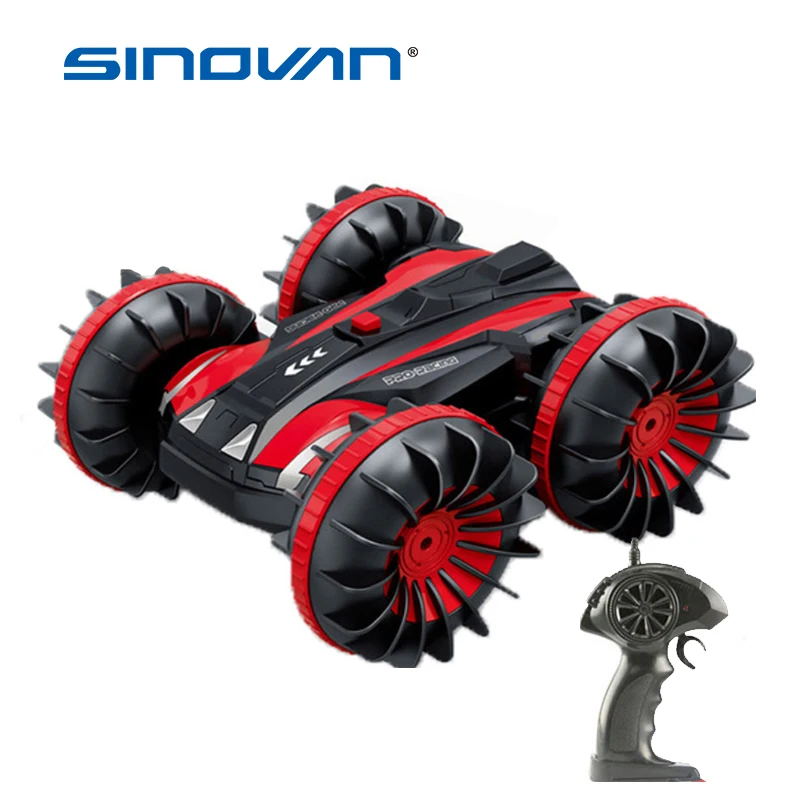 rc water and land amphibious stunt truck