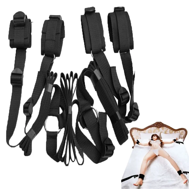 

Bed Strap Erotic Belt BDSM Self Bondage sex games for couples porno sex posture mattress positioning Tied sex toy Handcuffs