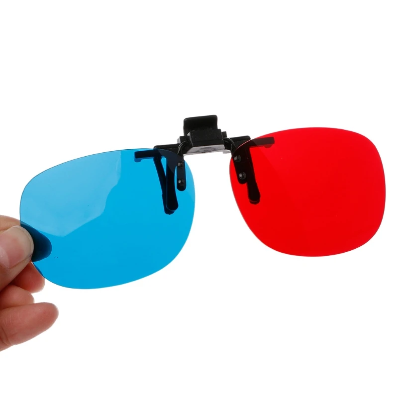 New Red Blue 3D Glasses Hanging Frame 3D Glasses Myopia Special Stereo Clip Type