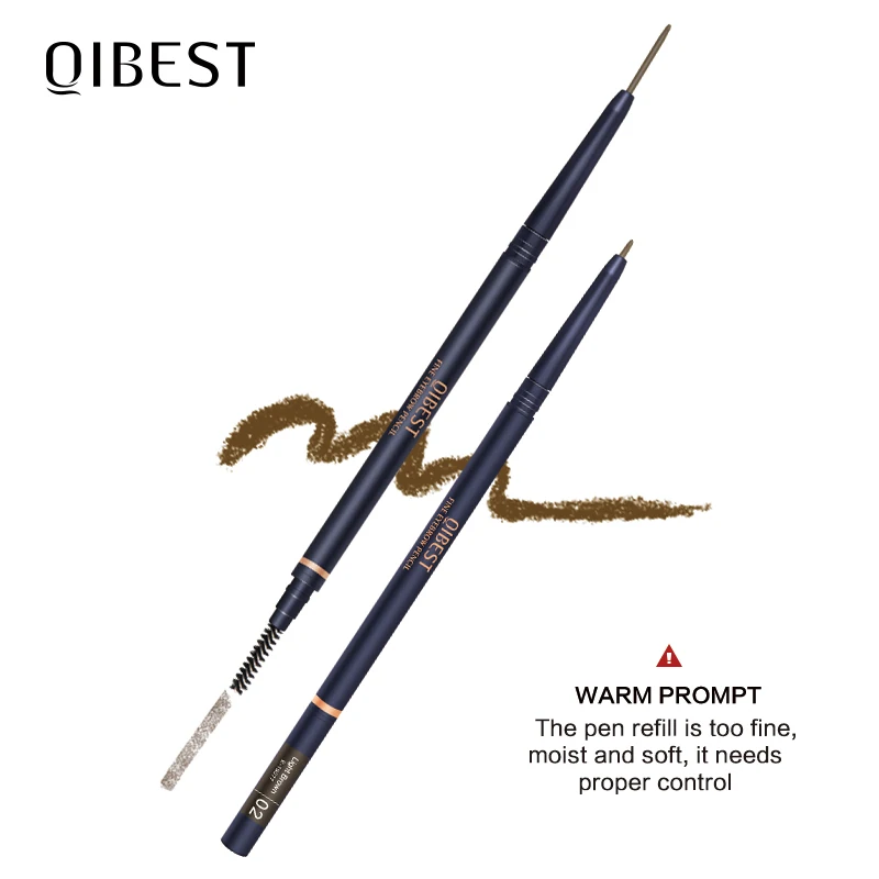 Карандаш для бровей QIBEST косметический тинт макияжа натуральный стойкий
