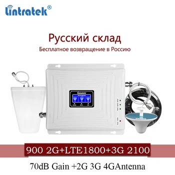 

Lintratek 4G cellular Signal Booster 900 1800 2100 GSM Amplifier Mobile Signal Repeater DCS WCDMA 2G 3G 4G LTE Signal Repeater