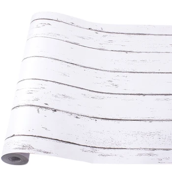 

Wood Grain Home Decor Furniture Wrap Waterproof Wall Sticker Self Adhesive PVC Wallpaper Kitchen Desk Door Decorative Film 4537