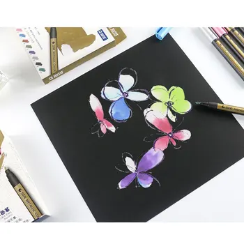 

Sta 10 Colors Metal Mark For Lettering Calligraphy Painting Metal Color Markers Ceramic Glass Plastic Drawing Products Brush Pen