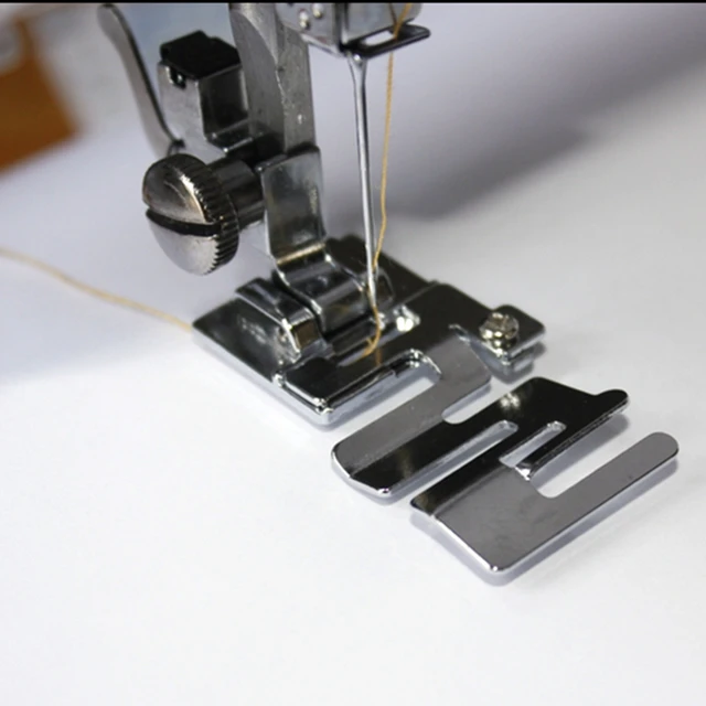 Prensatelas overlock para máquina de coser, pie de prensatelas sobrehilado  para máquina de coser brother singer janome pfaff elna viking white,  7310(006907008) - AliExpress