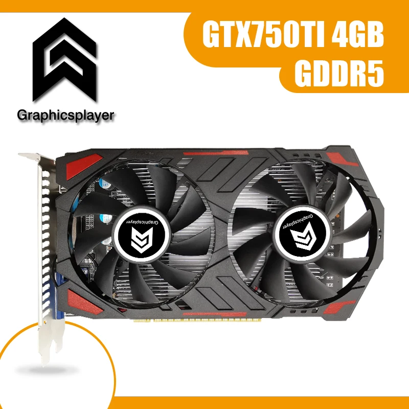 Original chip graphics card GTX750TI 4GB GDDR5 128BIT VGA video card for NVIDIA GTX PC games