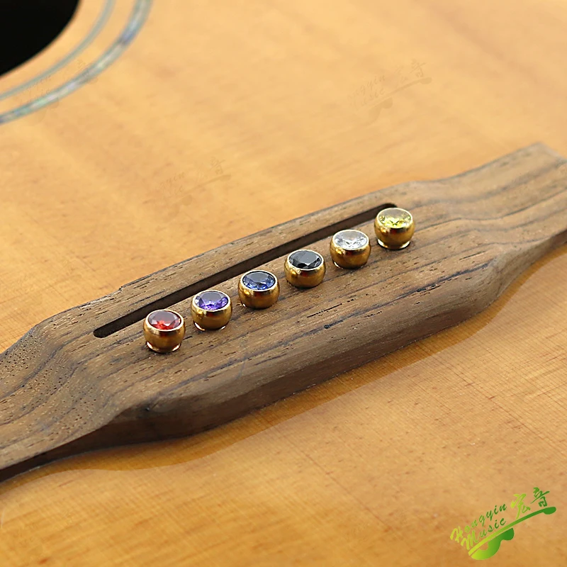 6pcs Copper Guitar Bridge Pins Bridge Pin for Acoustic