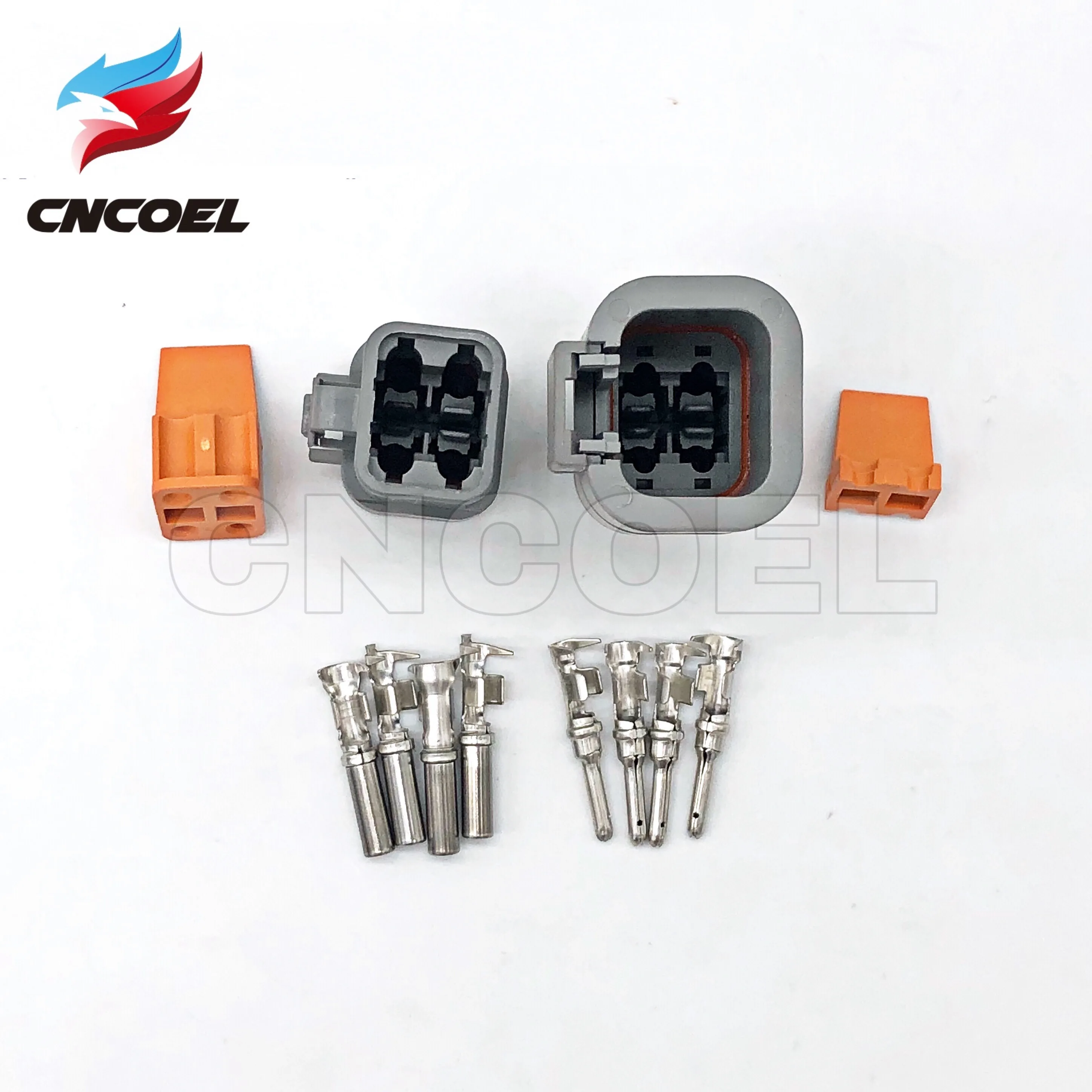 Deutsch DTP 4 Pin Gray Male Female Waterproof Electrical Auto Connectors Plug DTP06-4S DTP04-4P ► Photo 3/6