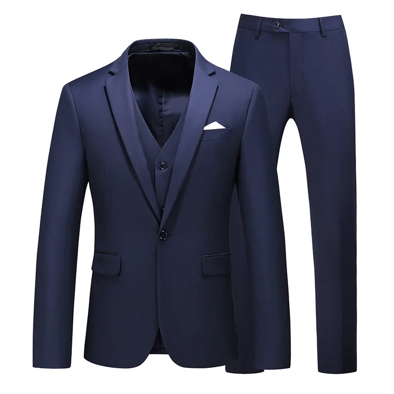High-end customized royal blue men's suit suit wedding Blazer men's suit business formal party black large size M-6XL tuxedo men High-end customized royal blue men's suit suit wedding Blazer men's suit business formal party black large size M-6XL tuxedo men