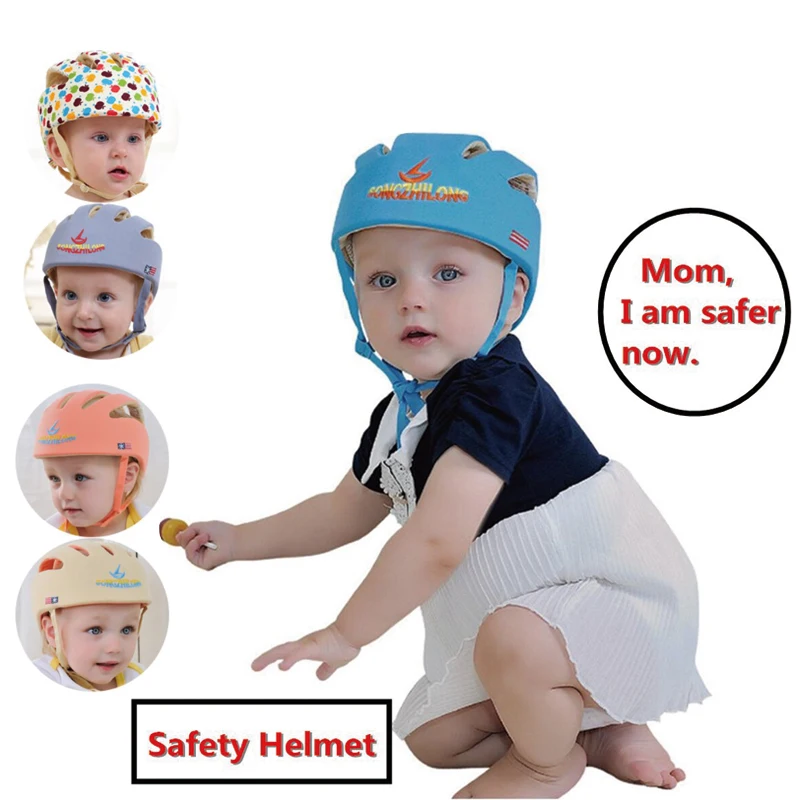 Baby Helmet Safety Head Protection Headgear Toddler Anti-fall Children Learn To Walk Crash Comfortable Adjustable Harnesses Cap