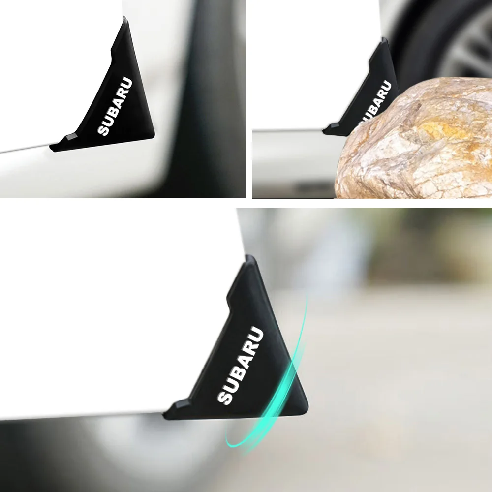 

2Pcs Car Door Corner 90 Degree Angle Corner Cover Silicone Bumper Anti-Scratch Scratch For Subaru Impreza Forester Tribeca XV BR