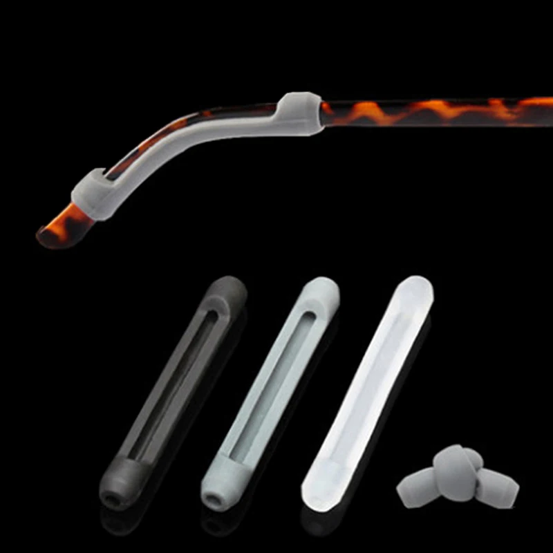 Glasses Sunglasses Slip Sets Glasses Leg Sets Anti Slip Silicone Ear Hook Temple Tip Holder Hook Glasses Accessory 3Pairs