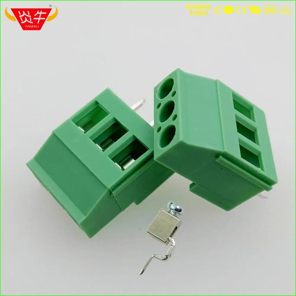 KF129 5,0 2P 3P PCB универсальные Винтовые клеммные блоки DG129 5,0 мм 2PIN 3PIN MKDS 3/2-5,0-1711026 Феникс контакт DEGSON KEFA