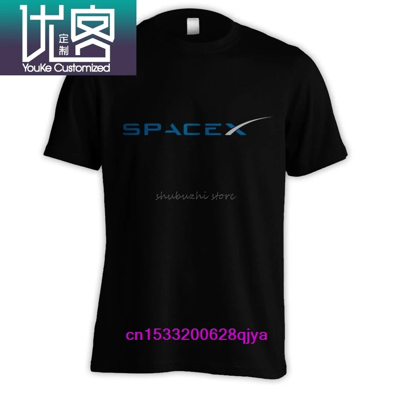 Футболка SPACEX SPACE X SPACE-X ELON MUSK FAN SCIENCE LOGO FALCON [S &gt 5XL] Новые футболки Забавные топы sbz4464 |