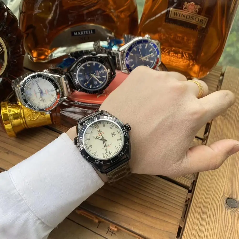 

Omega- Luxury Brand Ceramic Bezel Mens and wom Mechanical Automatic Movement 007Watch Designer Watches Wrist watches 1953