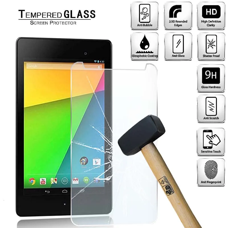 

Tablet Tempered Glass Screen Protector Cover for Google Nexus 7 2nd Gen 2013 Screen Coverage Explosion-Proof Tempered Film