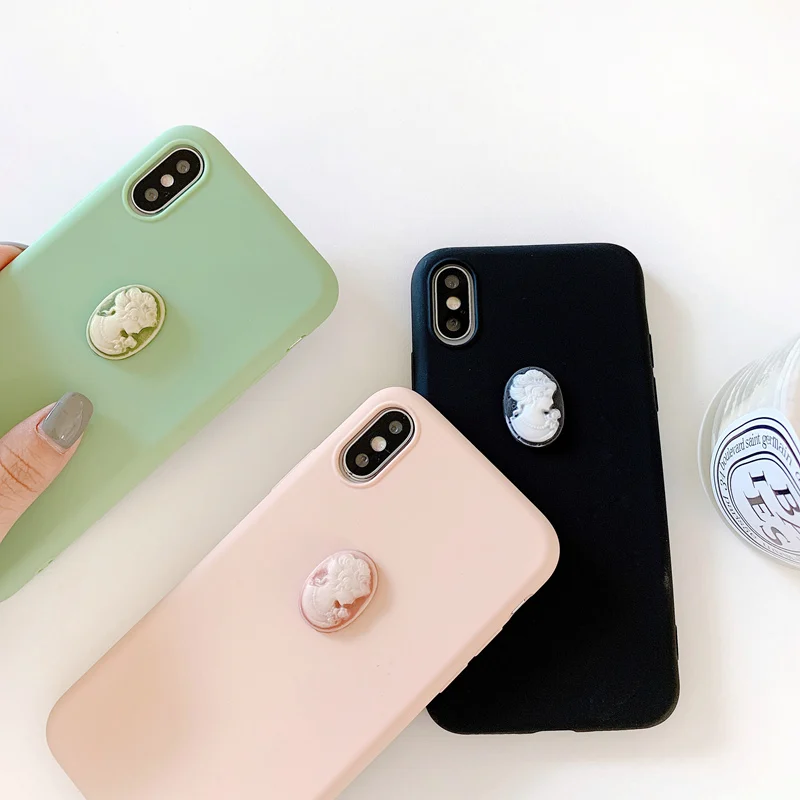 

Retro 3D Lady Statue Case For Huawei P30 Mate 20 Pro P20 Honor 10 9 Lite 8X V20 P10 Plus Nova 3 3i 4 Soft Silicone Candy Cover