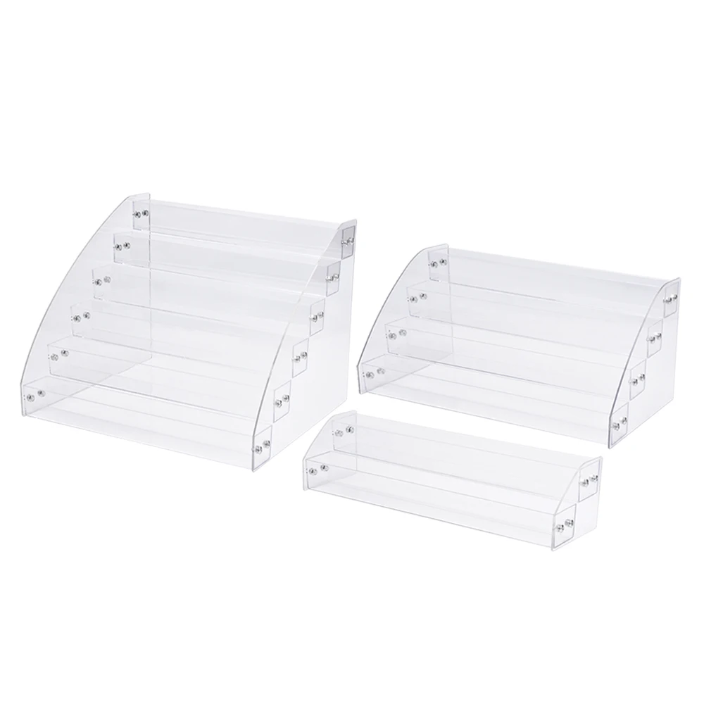 

2/6 Layers Removable Holder Clear Nail Polish Lipstick Cosmetic Display Rack Storage Manicure Holder Tool Organizer Storage