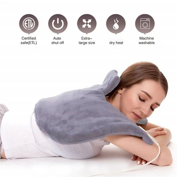 

Electric Heating Pad Moist Winter Neck Shoulder Back Warmer Heating Pad Pain Relief Heat Therapy Temperature Controller EU US