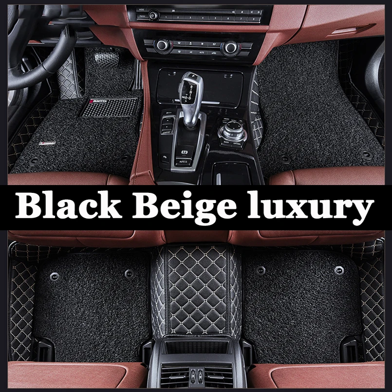 

Custom car car floor mats for BYD F3 S6 E5 E6 F0 F3R F6 G3 G3R S7 EV300 Dynasty Waterproof leather Anti-slip carpet