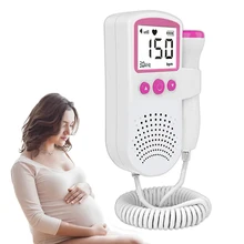 Família doppler gravidez portátil ultra som monitor de freqüência cardíaca do bebê fetal doppler medidor detector grossese moniteurs