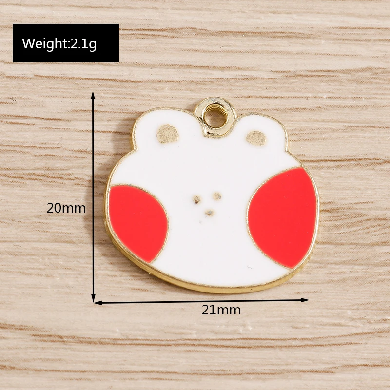 10 Stück 15 x 17 mm Cartoon-Emaille-Hundepfoten-Fußabdruck-Charms für Schmuckherstellung, DIY-Ohrringe, Anhänger, Halsketten, Bastelzubehör – Detail 16