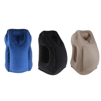

Inflatable Air Pillow Travel Pillow Air Bolster Frontal Comfortable Sleep Plane Car Soft Cushion Trip Foldable Blow Neck Pillow