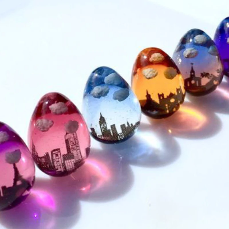 

UV Resin Epoxy Time Stone Mold DIY Crystal Epoxy High Translucent Soft Teether