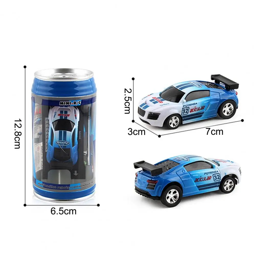 4 Colors RC Car Can Box Car Creative Mini RC Car Radio Remote Control Light  Micro Racing Car Toy For Boys Kids Gift