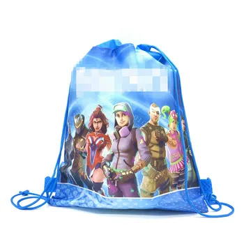

5/10/20PCS Multi-style Castle Game Eat Chicken Party Drawstring bag for Kid Travel Package School Backpack Birthday Party Favors