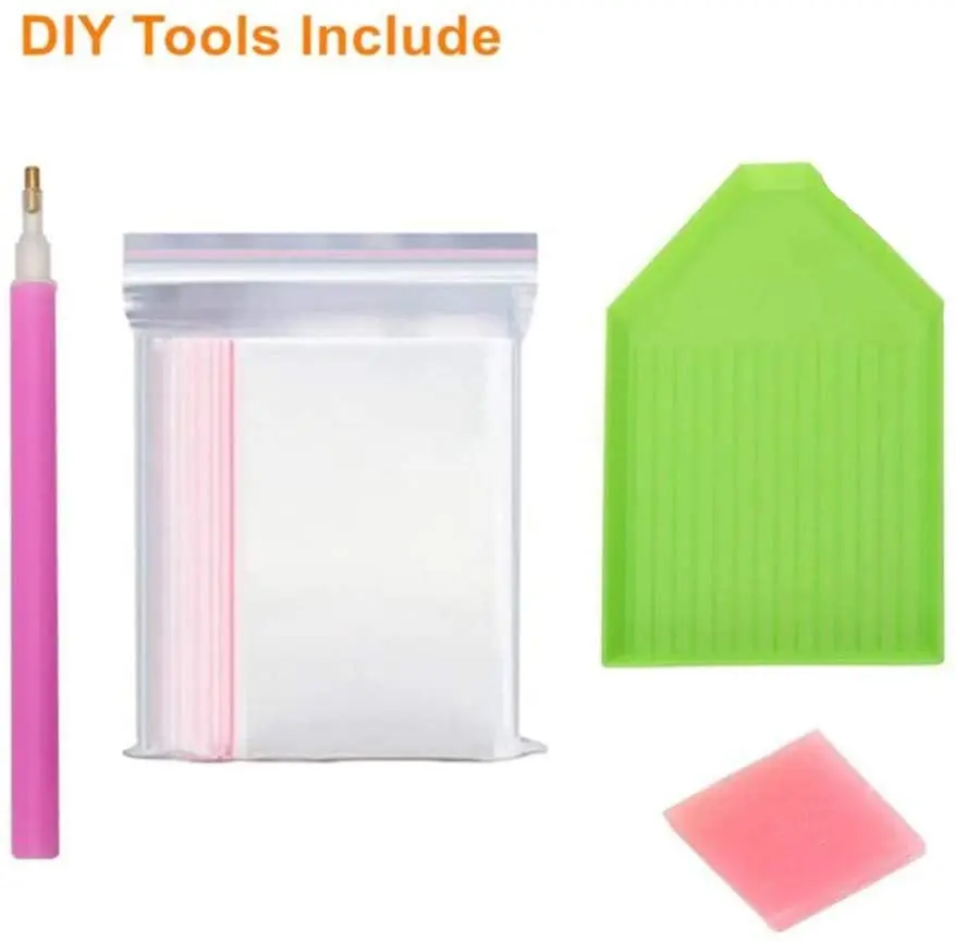 7 розовых мультяшных персонажей сделай сам мультяшный Стайлинг алмазная